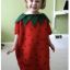 DIY Strawberry Kids Costume