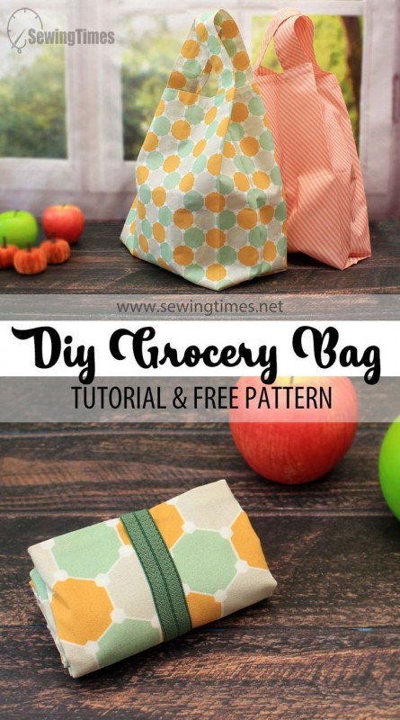 DIY Reusable Grocery Bag — All Sewing Ideas